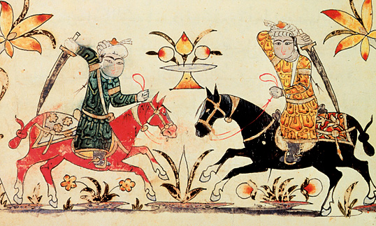 Mamluk (Muslim Empire) on horseback training